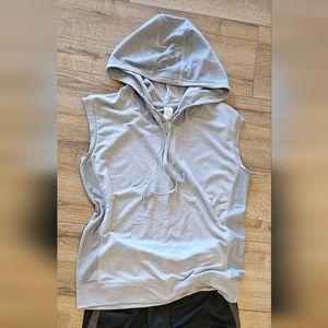 Lightly Worn - MARIKA - Gray Sleeveless Hoodie - Size Small